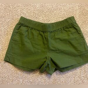 Army green shorts